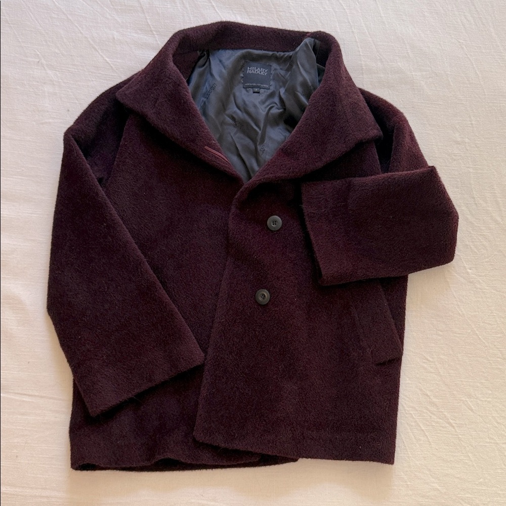 Hilary Radley Wool Coat Size 8 - Alpaca and wool, made in Peru. BEAUTIFUL!